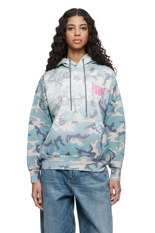 Faded Camo Pull Over Hoodie