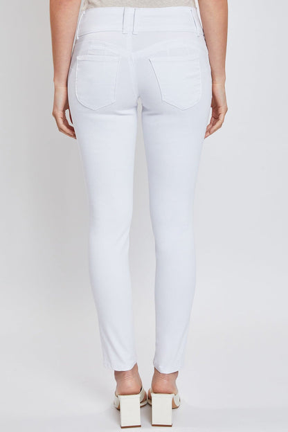 Women's 3 Button WannaBettaButt Skinny Ankle Jeans