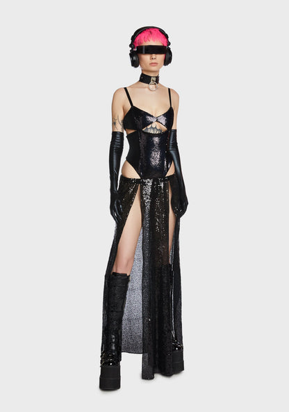 Alien Encounter Sequin Bodysuit