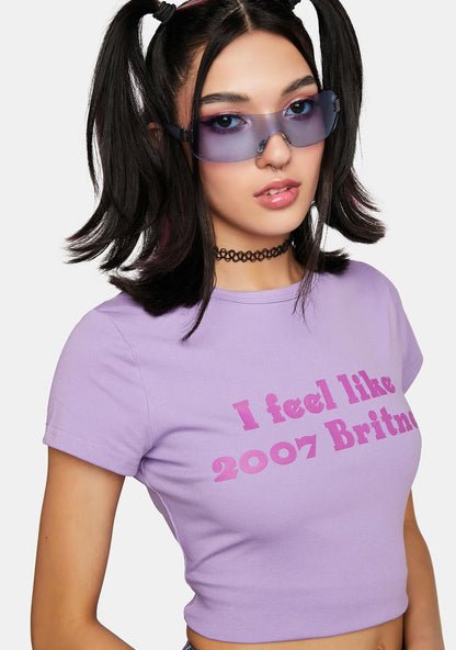 2007 Graphic Crop Tee