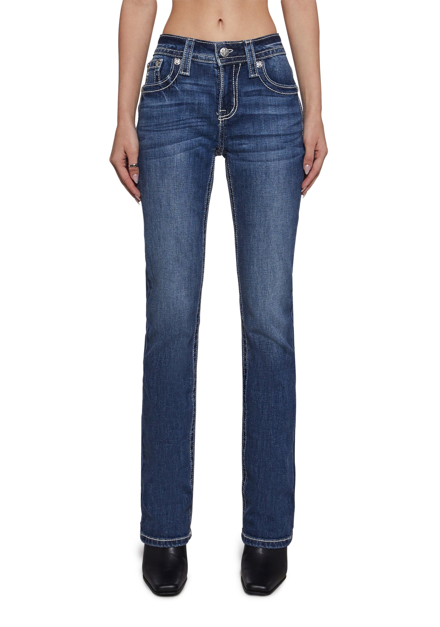 32" Mid Rise Boot Denim Jeans