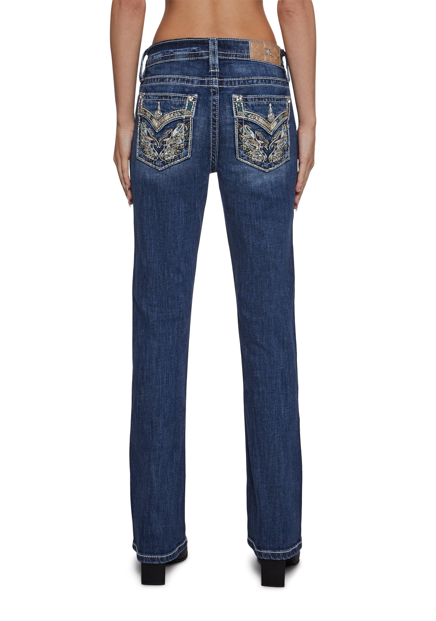 30" Mid Rise Denim Boot Jeans