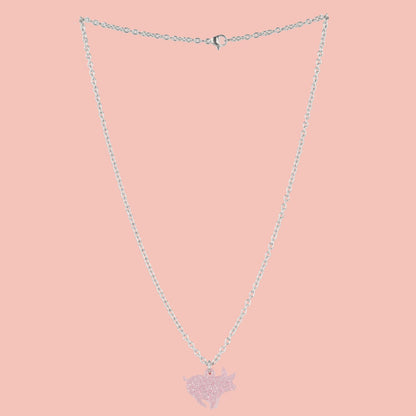 Glitter Piggy In The Middle Necklace