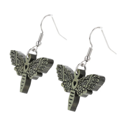 Gold Moth Earrings
