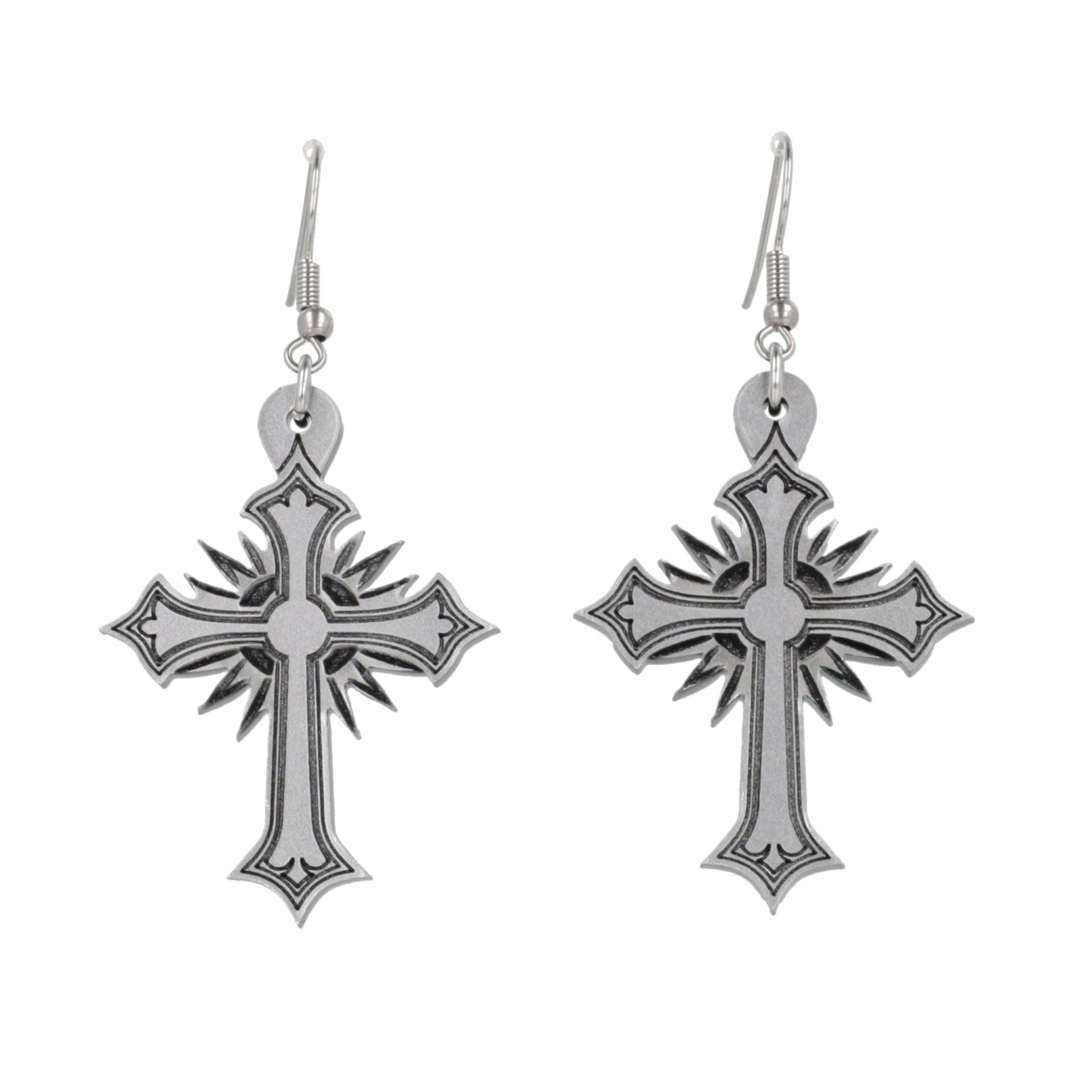 Gothic Cross Earrings
