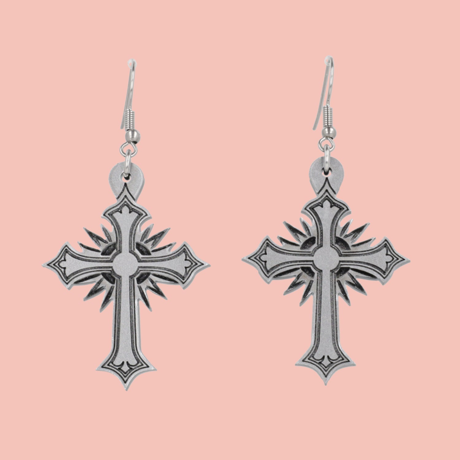 Gothic Cross Earrings
