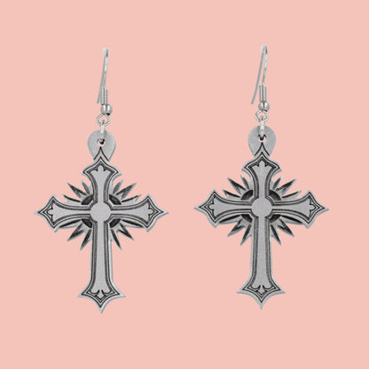 Gothic Cross Earrings