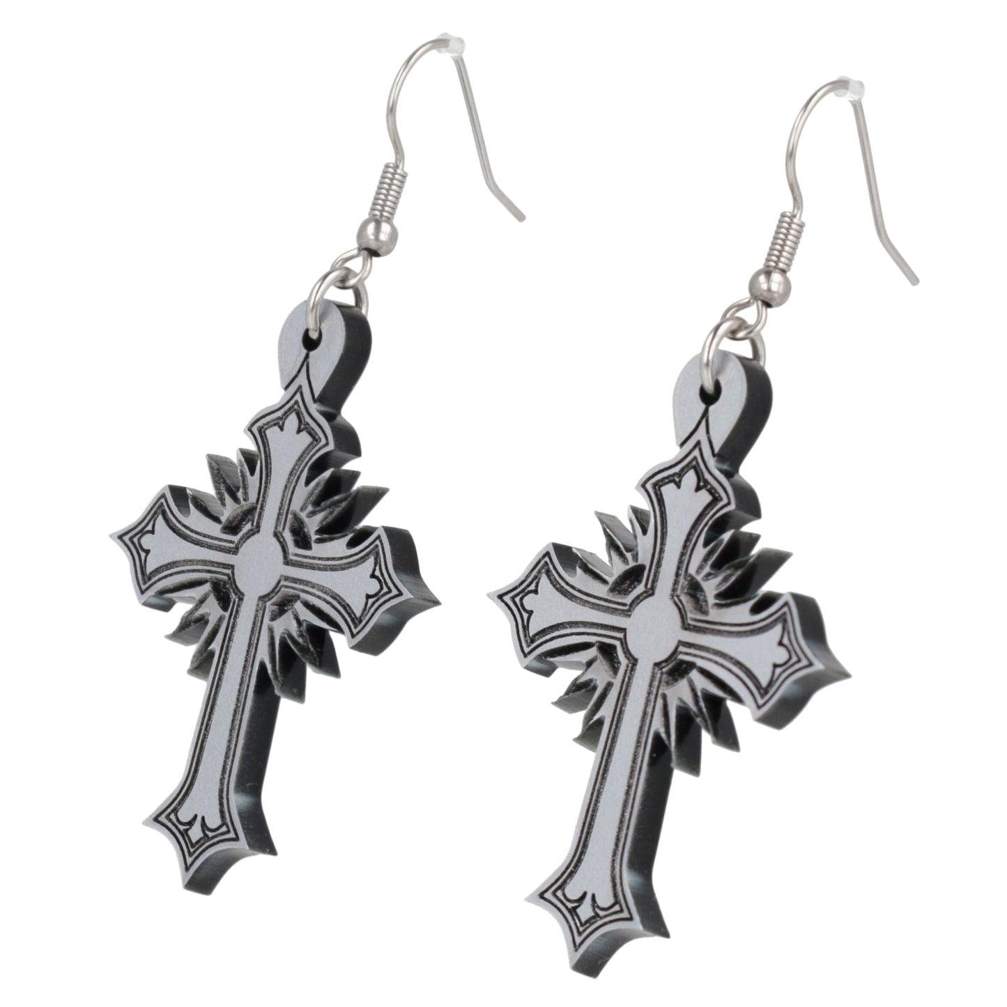 Gothic Cross Earrings