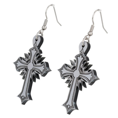 Gothic Cross Earrings