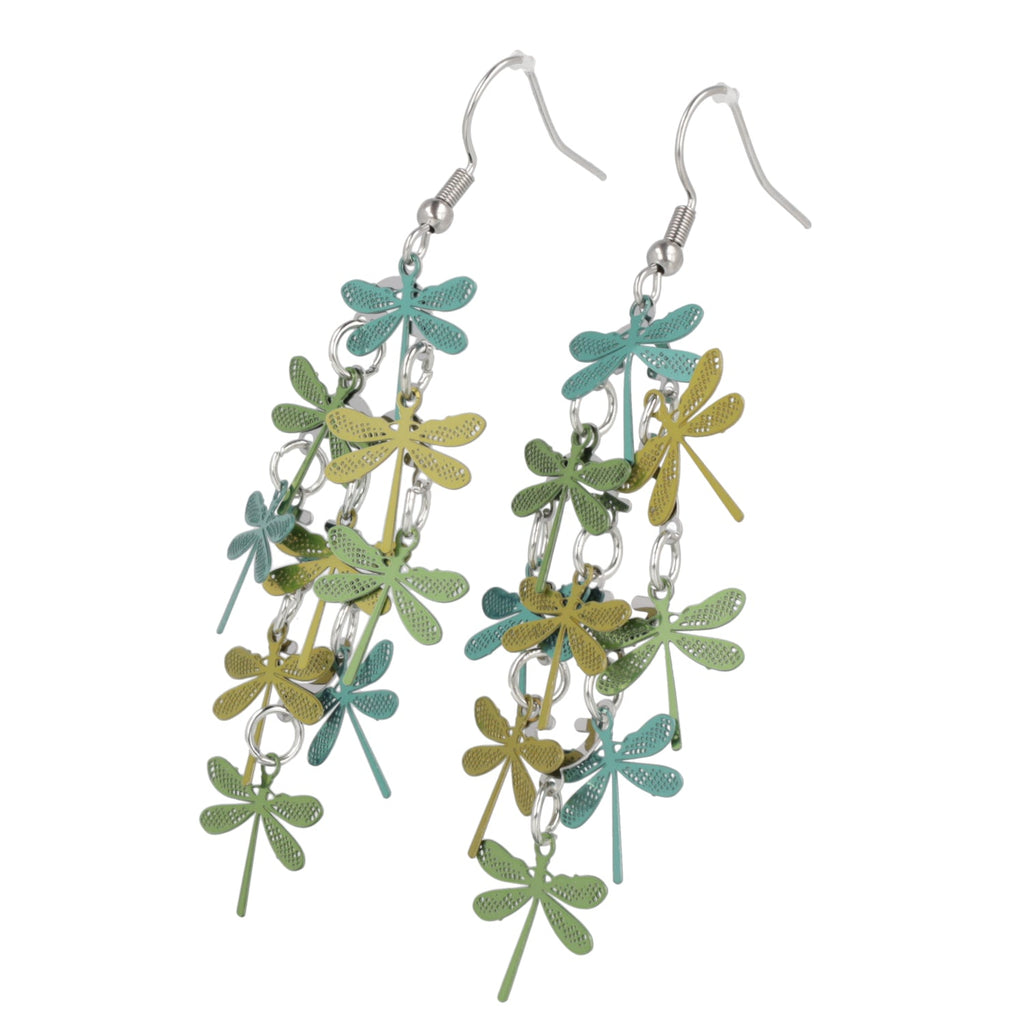 Green Dragonfly Earrings