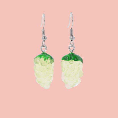Got Any Grapes? Earrings (Green)