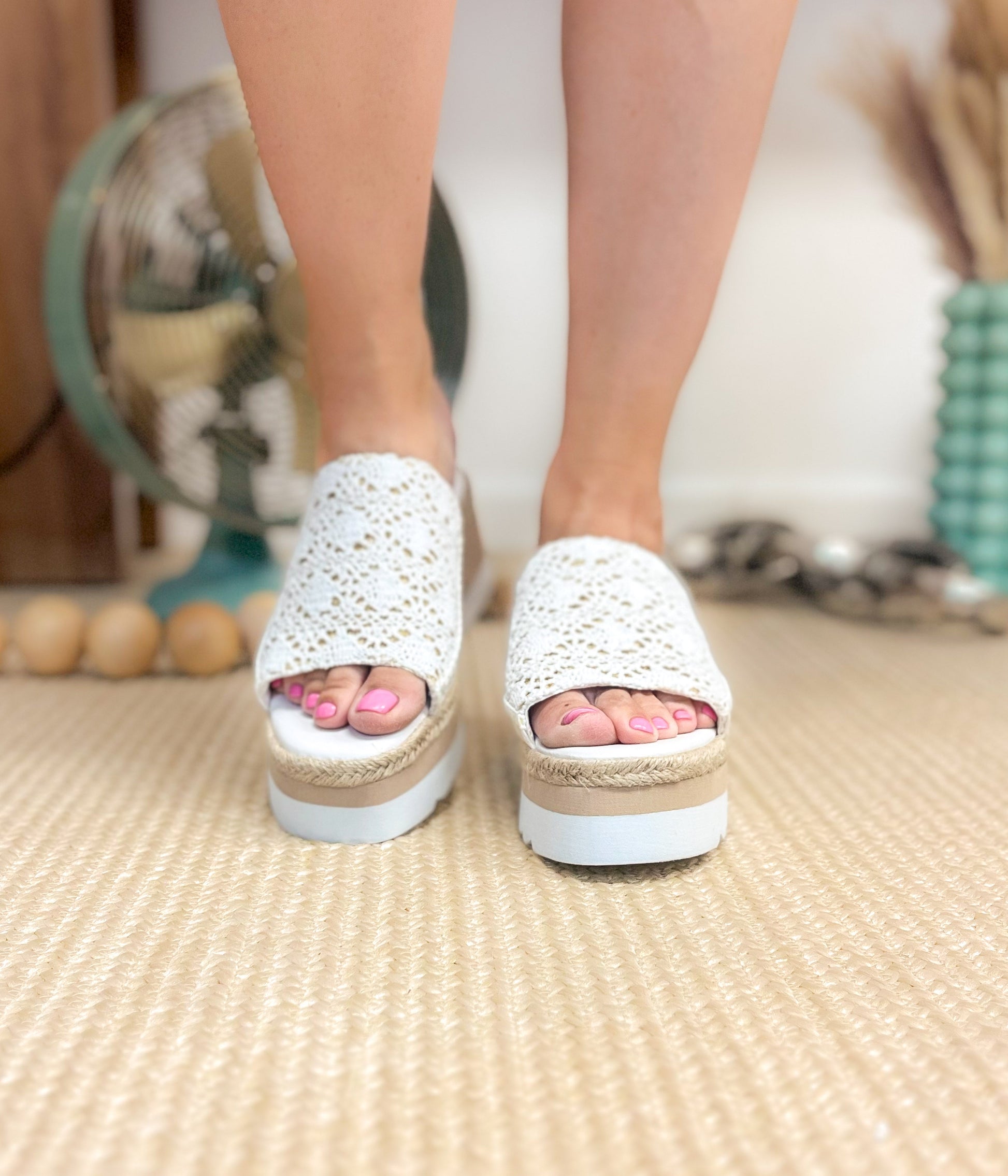 Ophelia Wedges in White