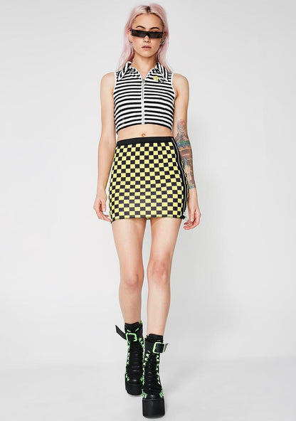Above The Law Stripe Crop Top