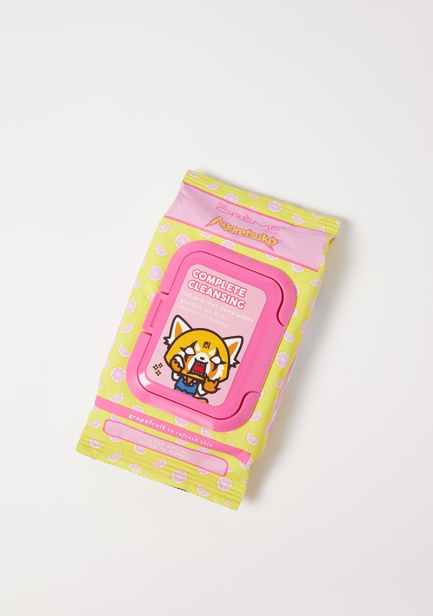 Aggretsuko Grapefruit Cleansing Towelettes