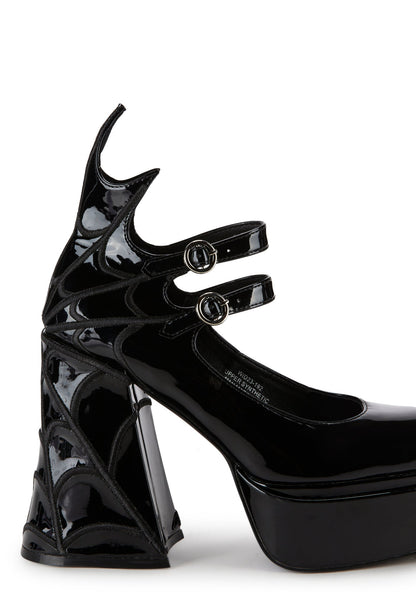 Against Midnight Platform Heels