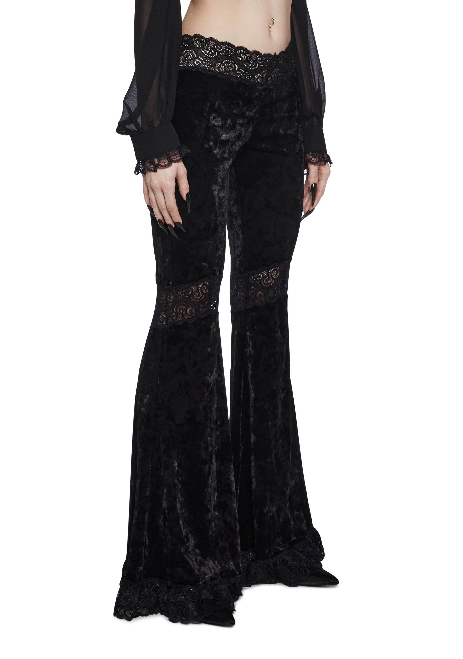 Abandon All Hope Bell Bottom Pants