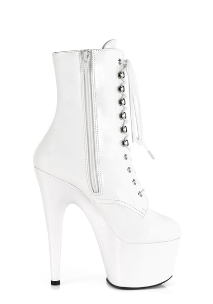 Adore-1020 Platform Ankle Boots-White