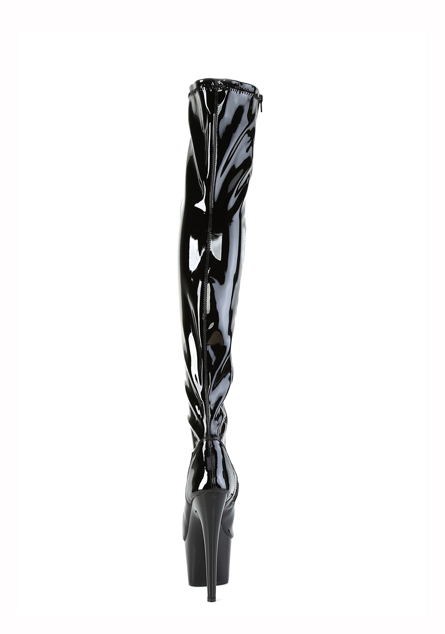 Adore-3011 Platform Thigh High Boots-Black