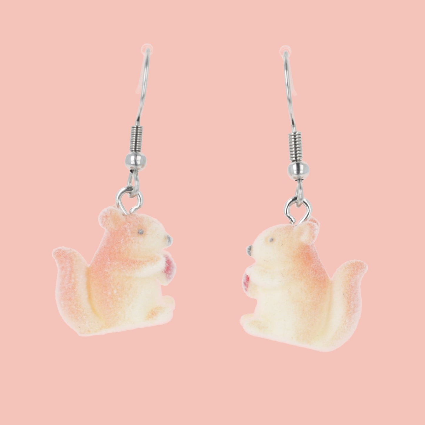 Fuzzy Squirrel Earrings