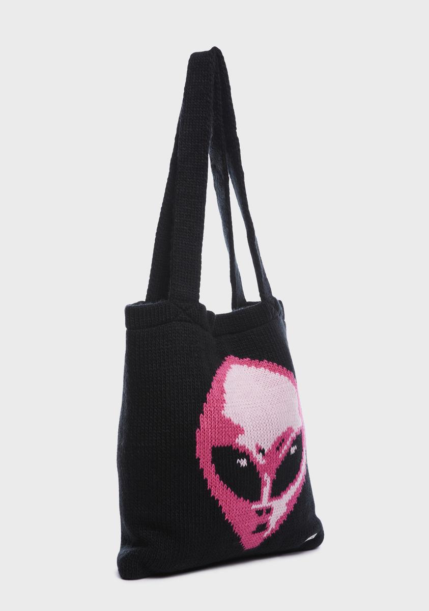 Alien Knit Tote Bag