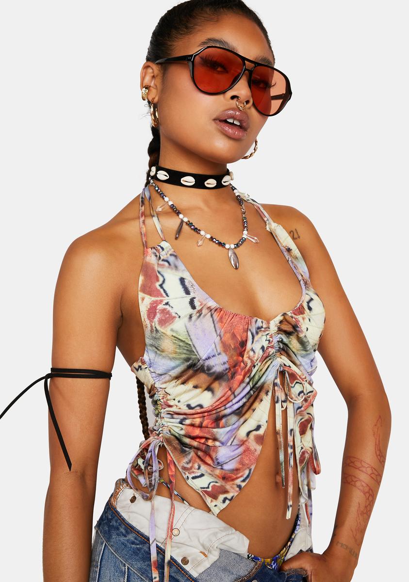 Allele Butterfly Halter Top