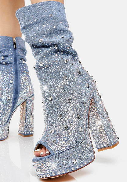 Adela Denim Heels